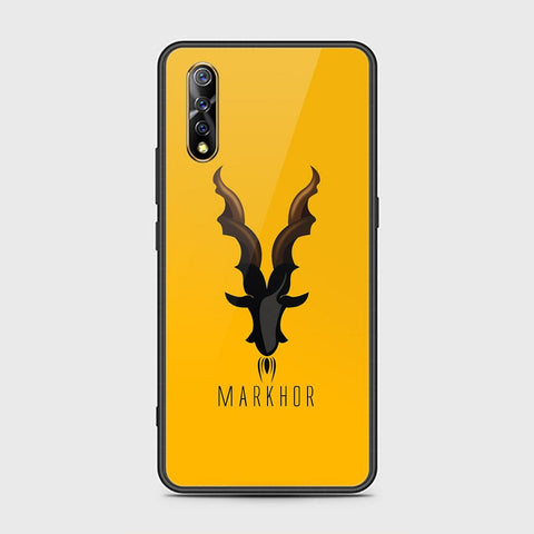 Vivo S1 Cover - Design 454 - Markhor Series - HQ Ultra Shine Premium Infinity Glass Soft Silicon Borders Case (Fast Delivery)