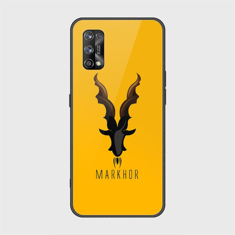 Realme 7 Pro Cover - Markhor Series - D1 - HQ Ultra Shine Premium Infinity Glass Soft Silicon Borders Case ( Fast Delivery )