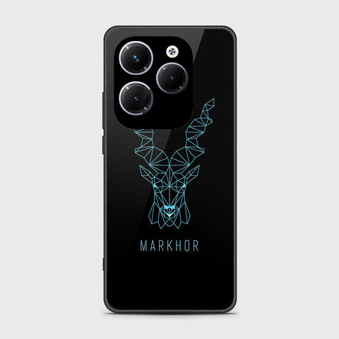 Infinix Hot 40 Cover- Markhor Series - HQ Ultra Shine Premium Infinity Glass Soft Silicon Borders Case