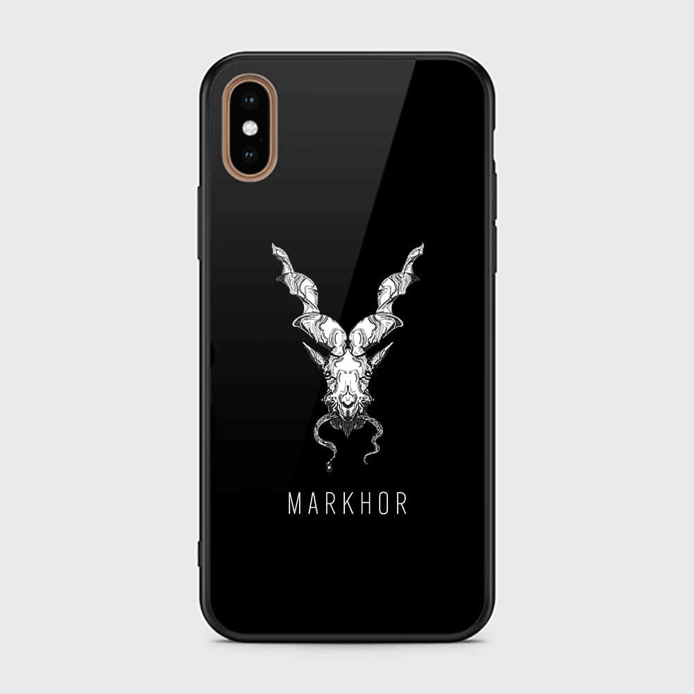 iPhone XS Max Cover - Markhor Series - HQ Ultra Shine Premium Infinity Glass Soft Silicon Borders Case (Fast Delivery)