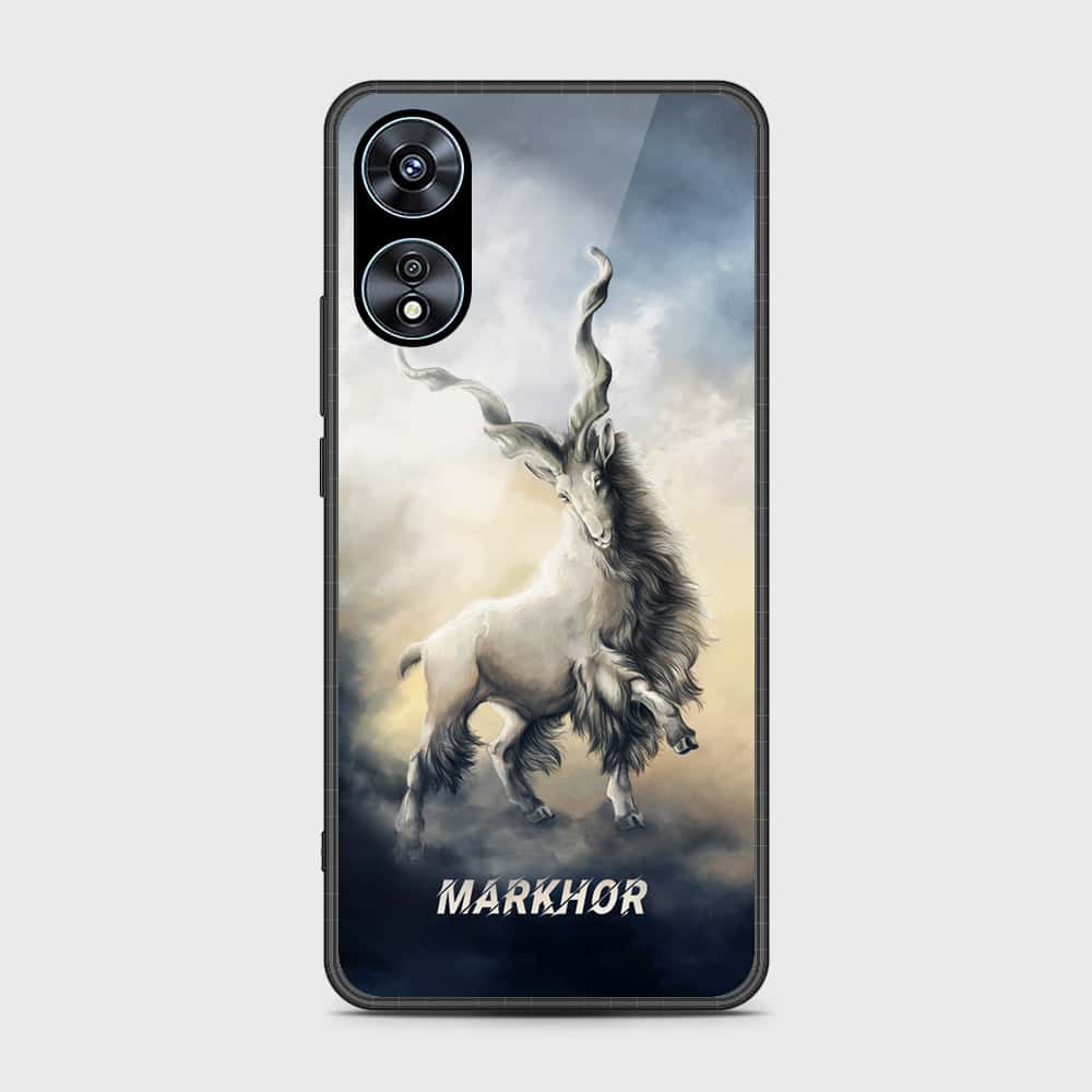 Oppo A58 4G Cover- Markhor Series - HQ Ultra Shine Premium Infinity Glass Soft Silicon Borders Case (Fast Delivery)