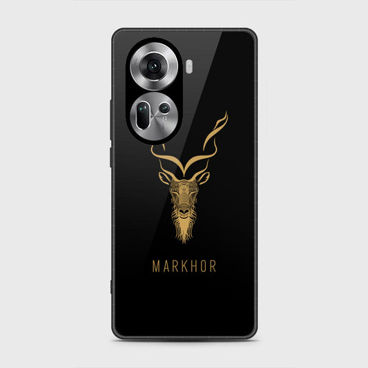 Oppo Reno 11 5G Cover- Markhor Series - HQ Ultra Shine Premium Infinity Glass Soft Silicon Borders Case (Fast delivery)