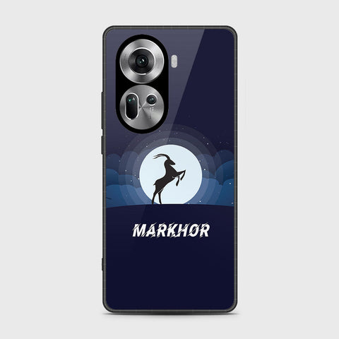 Oppo Reno 11 5G Cover- Markhor Series - HQ Ultra Shine Premium Infinity Glass Soft Silicon Borders Case