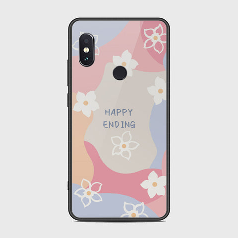 Xiaomi Redmi Note 5 AI Dual Camera Cover - Happy Series - HQ Ultra Shine Premium Infinity Glass Soft Silicon Borders Case