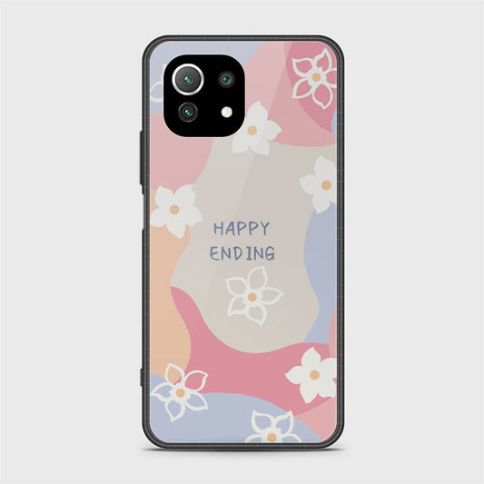 Xiaomi 11 Lite 5G NE Cover - Happy Series - HQ Ultra Shine Premium Infinity Glass Soft Silicon Borders Case