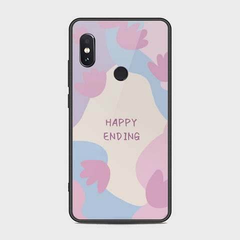 Xiaomi Redmi Note 5 AI Dual Camera Cover - Happy Series - HQ Ultra Shine Premium Infinity Glass Soft Silicon Borders Case