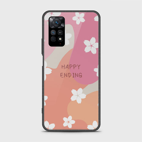 Xiaomi Redmi Note 11 Cover - Happy Series - Design 50 - HQ Ultra Shine Premium Infinity Glass Soft Silicon Borders Case ( Fast Delivery )