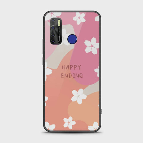 Infinix Hot 9 Pro Cover - Happy Series - HQ Ultra Shine Premium Infinity Glass Soft Silicon Borders Case