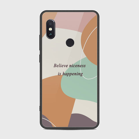 Xiaomi Redmi Note 5 AI Dual Camera Cover - Happy Series - HQ Ultra Shine Premium Infinity Glass Soft Silicon Borders Case