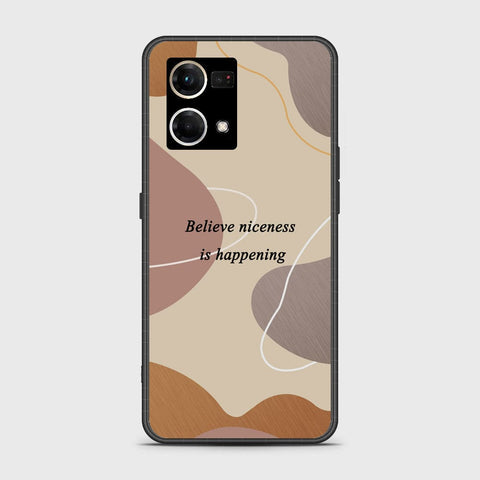 Oppo Reno 7 4G Cover - Happy Series - HQ Ultra Shine Premium Infinity Glass Soft Silicon Borders Case