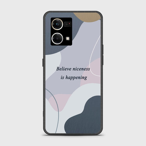 Oppo Reno 7 4G Cover - Happy Series - HQ Ultra Shine Premium Infinity Glass Soft Silicon Borders Case