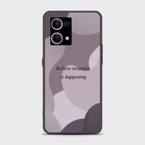 Oppo Reno 7 4G Cover - Happy Series - HQ Ultra Shine Premium Infinity Glass Soft Silicon Borders Case