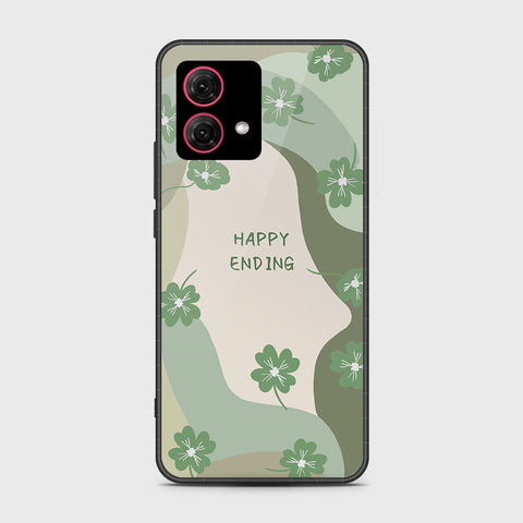 Motorola Moto G84 Cover - Happy Series - HQ Ultra Shine Premium Infinity Glass Soft Silicon Borders Case