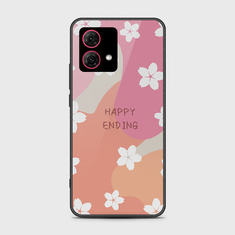 Motorola Moto G84 Cover - Happy Series - HQ Ultra Shine Premium Infinity Glass Soft Silicon Borders Case