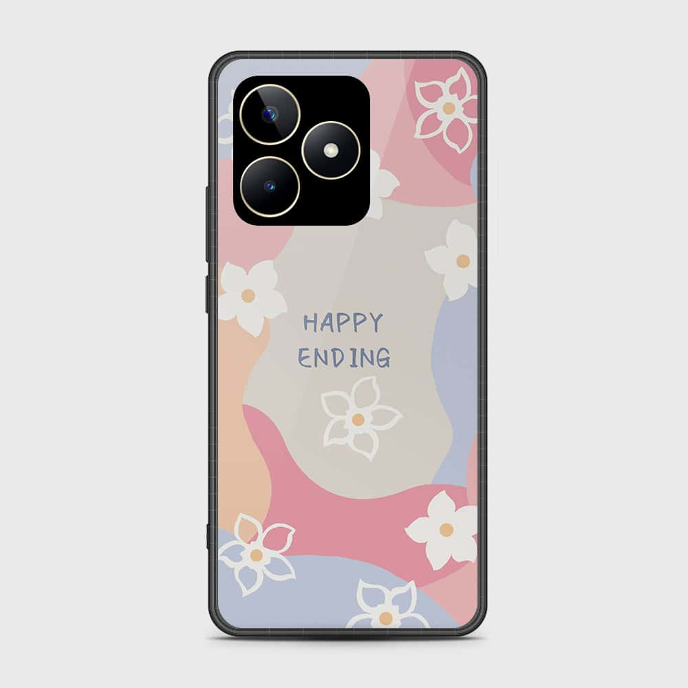 Realme C51 Cover- Happy Series - HQ Ultra Shine Premium Infinity Glass ...