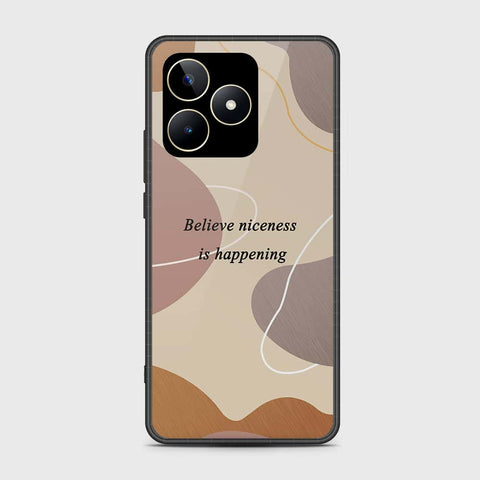 Realme Note 50 Cover- Happy Series - HQ Ultra Shine Premium Infinity Glass Soft Silicon Borders Case