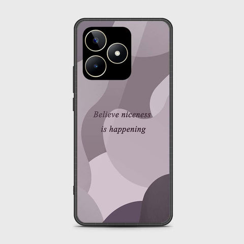 Realme Note 50 Cover- Happy Series - HQ Ultra Shine Premium Infinity Glass Soft Silicon Borders Case