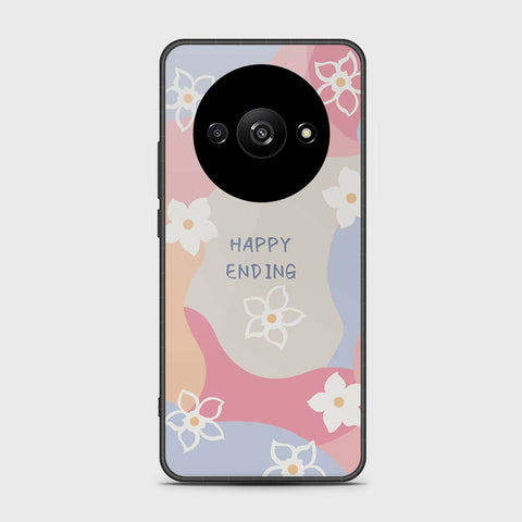 Xiaomi Redmi A3x Cover- Happy Series - HQ Ultra Shine Premium Infinity Glass Soft Silicon Borders Case