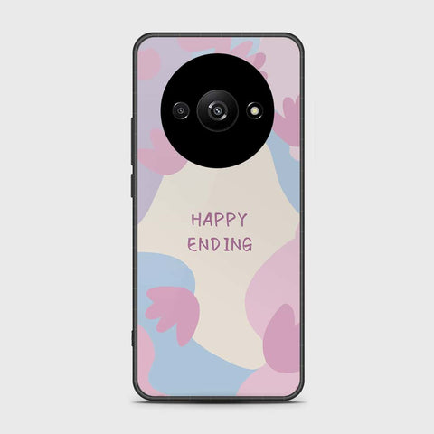 Xiaomi Redmi A3x Cover- Happy Series - HQ Ultra Shine Premium Infinity Glass Soft Silicon Borders Case