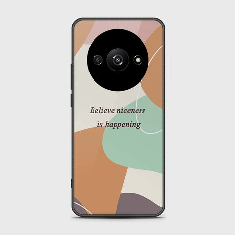 Xiaomi Redmi A3x Cover- Happy Series - HQ Ultra Shine Premium Infinity Glass Soft Silicon Borders Case