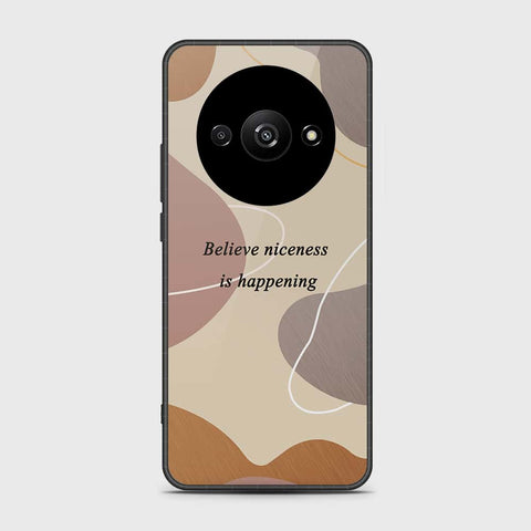 Xiaomi Redmi A3x Cover- Happy Series - HQ Ultra Shine Premium Infinity Glass Soft Silicon Borders Case