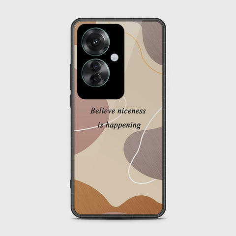 Oppo Reno 11F 5G Cover- Happy Series - HQ Ultra Shine Premium Infinity Glass Soft Silicon Borders Case