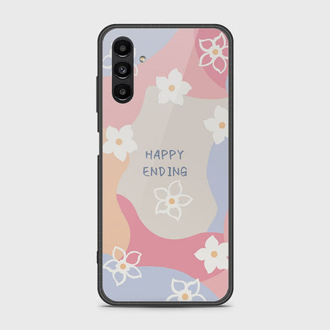 Samsung Galaxy A04s Cover- Happy Series - HQ Ultra Shine Premium Infinity Glass Soft Silicon Borders Case (Fast Delivery)