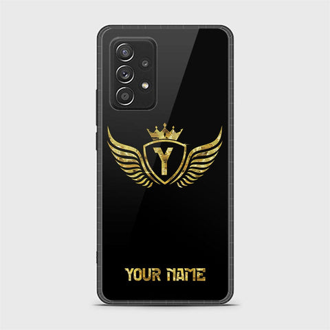 Samsung Galaxy A52s 5G Cover - Gold Series - HQ Ultra Shine Premium Infinity Glass Soft Silicon Borders Case