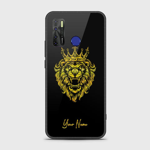 Infinix Hot 9 Cover - Gold Series - HQ Ultra Shine Premium Infinity Glass Soft Silicon Borders Case