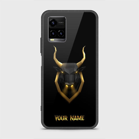 Vivo Y33t Cover - Gold Series - HQ Ultra Shine Premium Infinity Glass Soft Silicon Borders Case