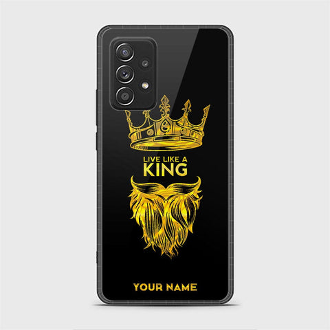 Samsung Galaxy A52s 5G Cover - Gold Series - HQ Ultra Shine Premium Infinity Glass Soft Silicon Borders Case