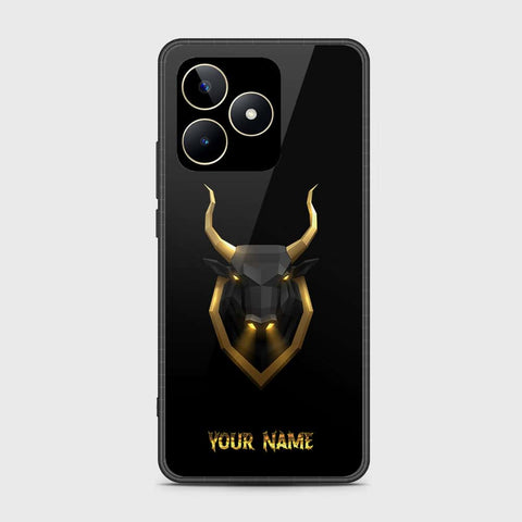 Realme Note 50 Cover- Gold Series - HQ Ultra Shine Premium Infinity Glass Soft Silicon Borders Case