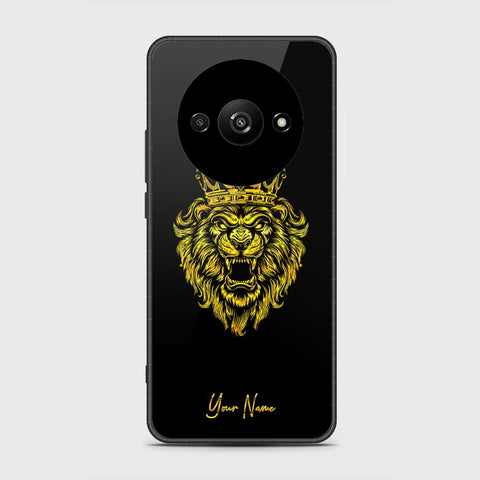 Xiaomi Redmi A3x Cover- Gold Series - HQ Ultra Shine Premium Infinity Glass Soft Silicon Borders Case