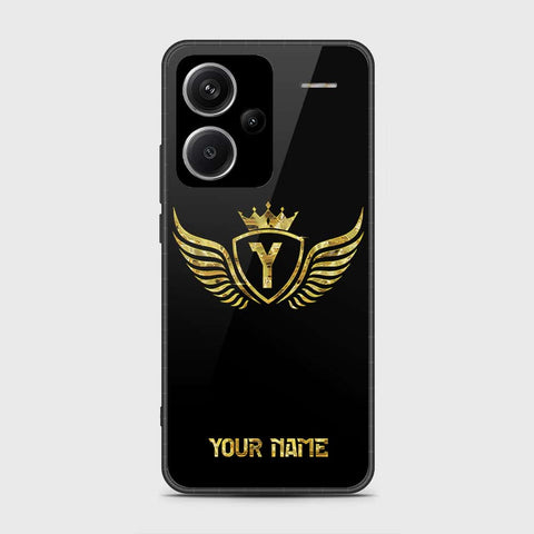 Xiaomi Redmi Note 13 Pro Plus 5G XFF Edition Cover- Gold Series - HQ Ultra Shine Premium Infinity Glass Soft Silicon Borders Case