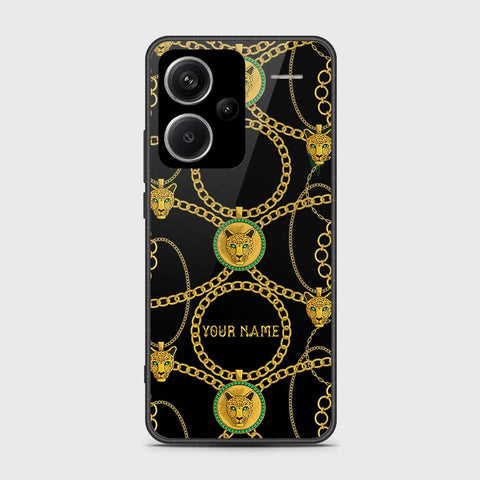 Xiaomi Redmi Note 13 Pro Plus 5G XFF Edition Cover- Gold Series - HQ Ultra Shine Premium Infinity Glass Soft Silicon Borders Case