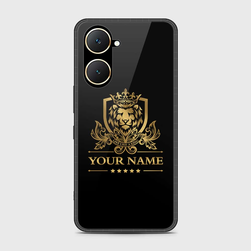 Vivo Y18 Cover- Gold Series - HQ Ultra Shine Premium Infinity Glass Soft Silicon Borders Case