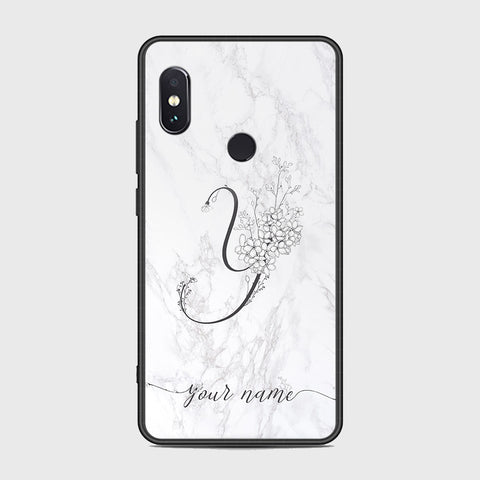 Xiaomi Redmi Note 5 AI Dual Camera Cover - Personalized Alphabet Series - HQ Ultra Shine Premium Infinity Glass Soft Silicon Borders Case