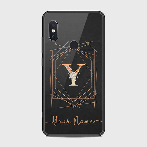 Xiaomi Redmi Note 5 AI Dual Camera Cover - Personalized Alphabet Series - HQ Ultra Shine Premium Infinity Glass Soft Silicon Borders Case