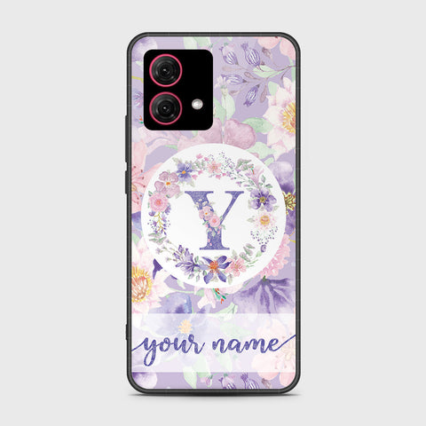 Motorola Moto G84 Cover - Personalized Alphabet Series - HQ Ultra Shine Premium Infinity Glass Soft Silicon Borders Case