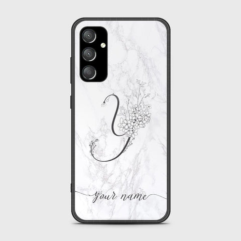 Samsung Galaxy A35 Cover- Personalized Alphabet Series - HQ Ultra Shine Premium Infinity Glass Soft Silicon Borders Case