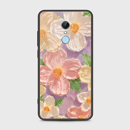 Xiaomi Redmi Note 5 Cover - Floral Series - Design 11 - White & Green - HQ Ultra Shine Premium Infinity Glass Soft Silicon Borders Case