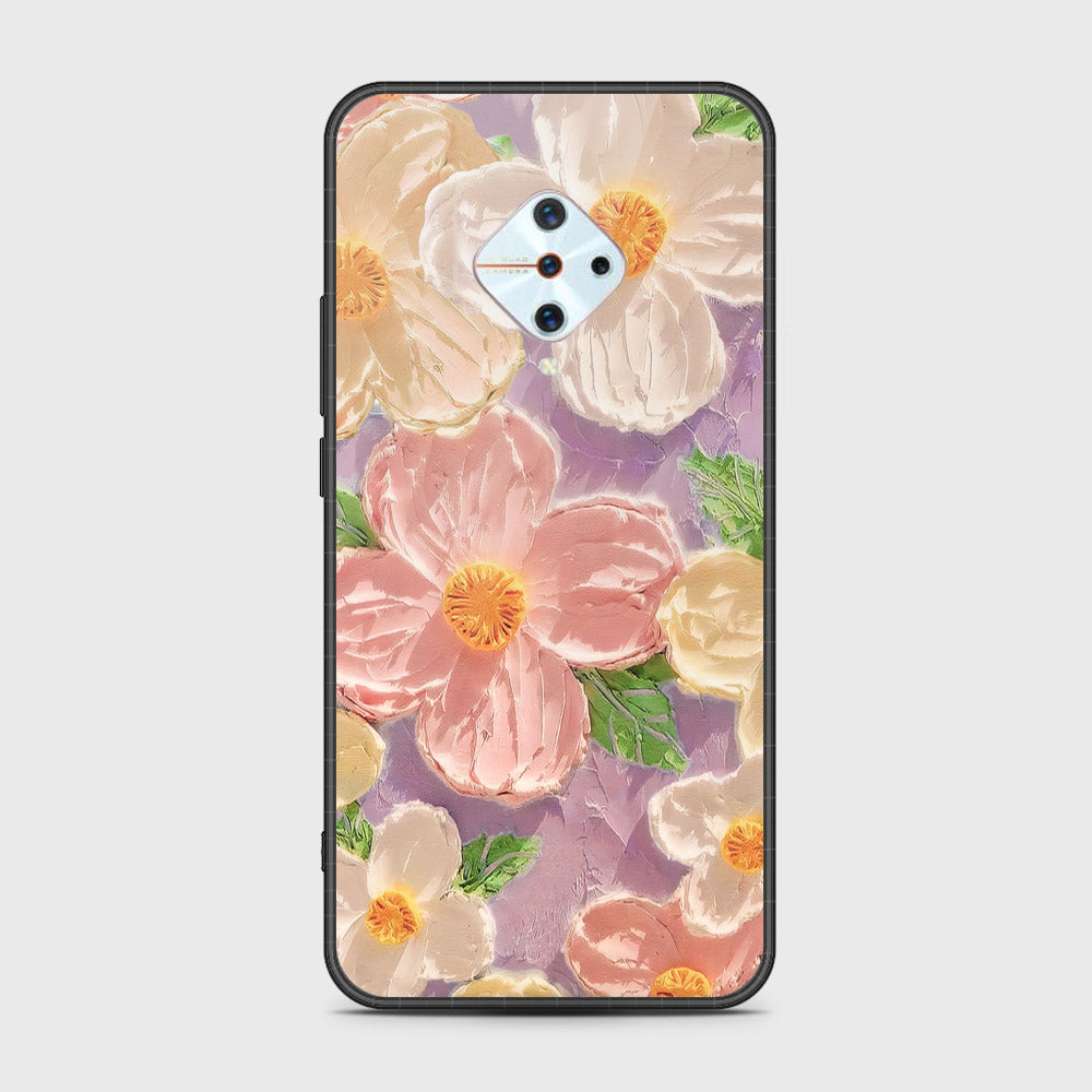 Honor 9X Pro Cover - Floral Series - Design 11 - White & Green - HQ Ultra Shine Premium Infinity Glass Soft Silicon Borders Case