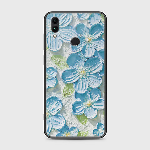 Huawei Honor 10 Lite Cover - Floral Series - Design 12 - Grey & Green - HQ Ultra Shine Premium Infinity Glass Soft Silicon Borders Case