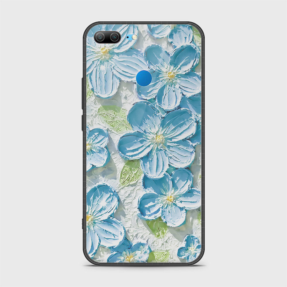 Huawei Honor 9 Lite Cover - Floral Series - Design 12 - Grey & Green - HQ Ultra Shine Premium Infinity Glass Soft Silicon Borders Case