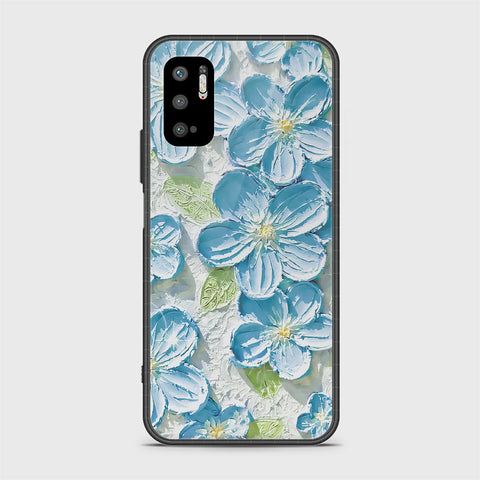 Xiaomi Redmi Note 10 5G Cover - Floral Series - Design 12 - Grey & Green - HQ Ultra Shine Premium Infinity Glass Soft Silicon Borders Case