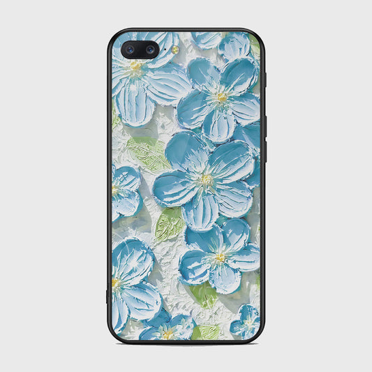 OnePlus 5 Cover - Floral Series - Design 12 - Grey & Green - HQ Ultra Shine Premium Infinity Glass Soft Silicon Borders Case