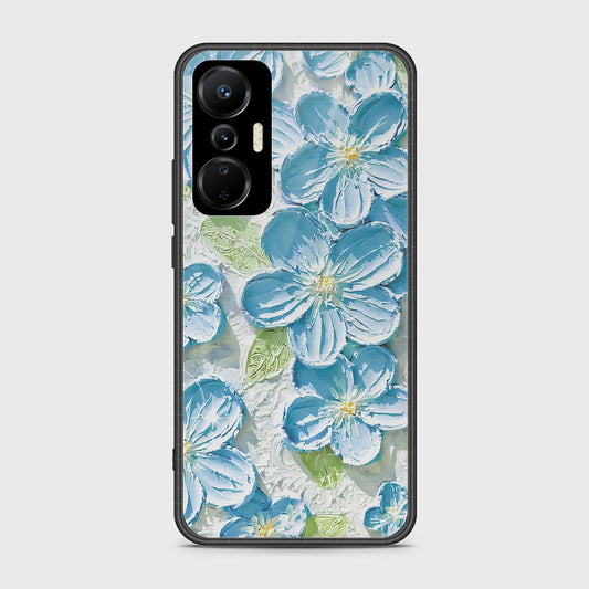 Infinix Hot 20S Cover - Floral Series - Design 12 - Grey & Green - HQ Ultra Shine Premium Infinity Glass Soft Silicon Borders Case