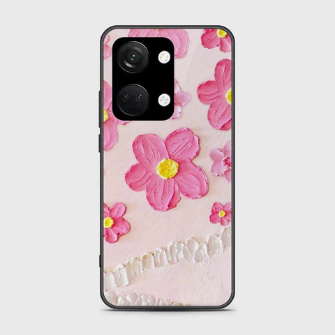 OnePlus Nord 3 Cover - Floral Series - Design 2 - Pink - HQ Ultra Shine Premium Infinity Glass Soft Silicon Borders Case