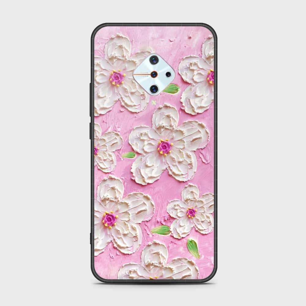 Honor 9X Pro Cover - Floral Series - Design 5 - Pink & White - HQ Ultra Shine Premium Infinity Glass Soft Silicon Borders Case