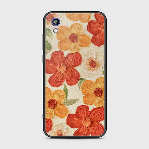 Huawei Honor 8S Cover - Floral Series - Design 6 - Red & Orange - HQ Ultra Shine Premium Infinity Glass Soft Silicon Borders Case